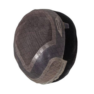 Taz วิกผมสำหรับผู้ชายวิกผมวิกผมวิกผมแบบลอนคลื่นลึกทำจากผมเลมี้อินเดียและผมมนุษย์บังคลาเทศ - Product Image 1