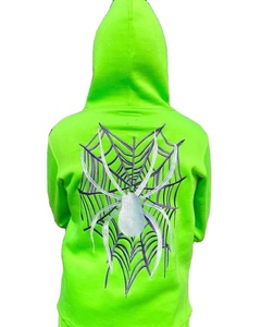 เสื้อมีฮู้ดผ้าคอตตอนสำหรับผู้ชายและ100% แบบรูดซิปสีพื้นสำหรับฤดูหนาว - Product Image 2