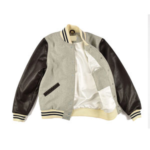 เสื้อแจ็คเก็ตบอมเบอร์ปักลายทีมเนวีบรองโกส์ ราคาดีที่สุด ผ้าซาตินด้านหน้า คอตั้ง ผลิตตามสั่ง 100% โพลีเอสเตอร์ เป็นมิตรต่อสิ่งแวดล้อม แห้งเร็ว สำหรับผู้ชาย - Product Image 5