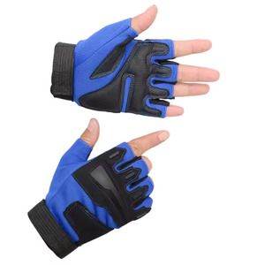 Gants de cyclisme Gants de vélo à doigts courts de haute qualité Maille Tissu doux Respirant Absorbant les chocs Gym Activistes en plein air - Product Image 2