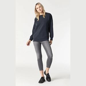 <b>Women's</b> Oversized Cotton Pullover Hoodie and Sweatpants Set with Custom Logo Crew Neck Crop <b>Top</b>-<b>for</b> <b>Winter</b> - Product Image 3