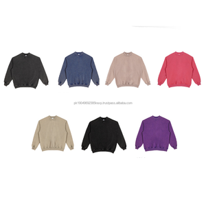 Sudadera con capucha de cuello redondo personalizada al por mayor, Sudadera con capucha de cuello redondo suelta en blanco de alta calidad para hombres Do Old Batik Heavy sudaderas con capucha para hombres y mujeres - Product Image 3