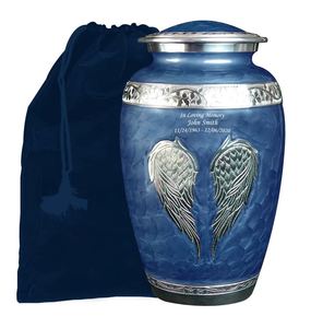 Mini urna de cremación moderna antigua recubierta de esmalte de aluminio para cenizas de adultos de mascotas humanas recuerdo funerario conmemorativo religioso - Product Image 2