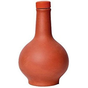 Pot en argile fait à la main traditionnel indien pour le stockage de l'eau Surahi avec couvercle en verre pour l'eau fraîche au prix d'usine en gros bon marché - Product Image 1