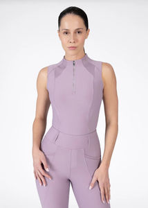 Vêtement de base pour l'équitation pour femmes en gros, tissu performant, sans manches, respirant, haut d'équitation équestre - Product Image 4