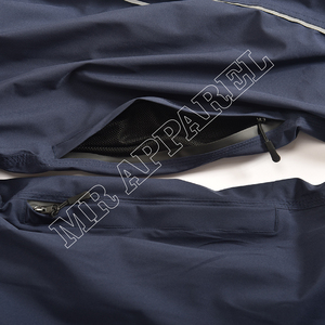 Unisex Navy Blue <b>Cargo</b> Pants With <b>White</b> Stars Print Drawstring Waist Quick Dry Polyester Adult Streetwear Joggers - Product Image 4