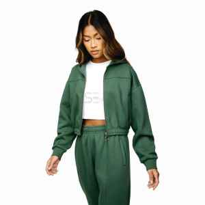 High Quality Woman <b>Hoodie</b> Raw Hem Crop Top Streetwear Trendy Letter Printed Croptop <b>Hoodie</b> <b>Women</b> - Product Image 2