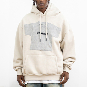 Sweats à capuche en gros de haute qualité pour sweat à capuche brodé Logo personnalisé polaire Streetwear sweat à capuche en coton mélangé pour hommes - Product Image 3