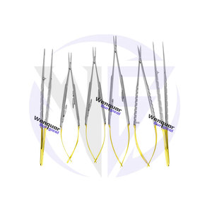 Juego de instrumentos de microcirugía Portaagujas, tijeras y fórceps de alta calidad fabricados por Wenquar Surgical - Product Image 3