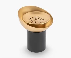 Brûleur d'encens tendance pour la maison, porte-encens de table, décoration, finition dorée, design moderne, brûleur de bukhoor en métal, parfum d'intérieur - Product Image 3