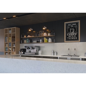 Custom Kitchen and Bathroom Vanity Tops Calacatta Quartz Natural Stone Countertops Carrara Calacata Hotel Project Prefab Cut - Product Image 1