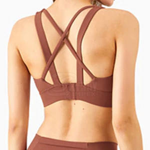 Conjunto de yoga push-up de cintura alta para mujer al mejor precio Venta caliente alta compresión apretada en patrón sólido de talla grande en stock - Product Image 3