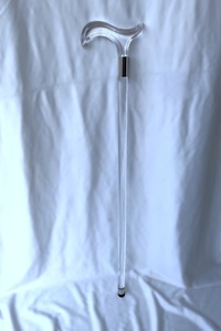 Elegant Designer Lightweight Eco-Friendly <b>Walking</b> Cane Hiking <b>Stick</b> Clear Hollow Shaft Crystal Lucite Handle Colorful Golf Tees - Product Image 3