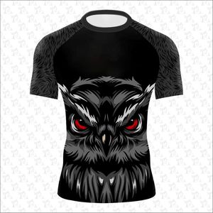 Rash Guard Mangas cortas Oem Blank Surfing Rash guards Logotipo personalizado Poliéster spandex material Sublimación Rash Guard para hombres - Product Image 5