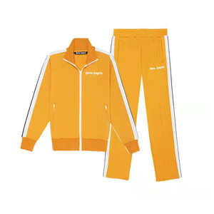 ชุดวอร์มผ้าฝ้ายผสมสแปนเด็กซ์พิมพ์ลายคุณภาพสูง ไซส์พลัส มีซิป ระบายอากาศได้ดี สไตล์สตรีทแวร์ พร้อมโลโก้ - Product Image 3