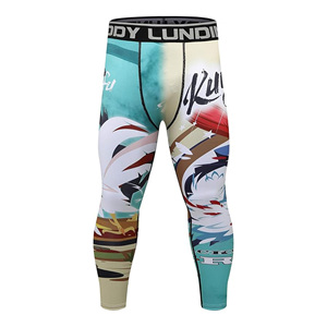 Mallas para correr de alto rendimiento para mujer, mallas estampadas a la moda para mujer, mallas de tela recicladas ecológicas - Product Image 5