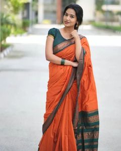 ผ้าแจ็คการ์ด pallu สวยดีไซเนอร์ล่าสุดใช้ได้ทั่วส่าหรี - Product Image 1