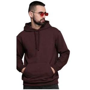 Sweat-shirts à capuche pour hommes en gros, hiver, logo personnalisé, couleur unie, respirant, polaire, polyester/coton, tissu tricoté, numérique - Product Image 1