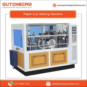 Máquina de fabricación o fabricación de vasos de papel, doble revestimiento de PE, 180-350gsm, tamaño de 4-22oz, automática, con 1 año de garantía - Product Image 2
