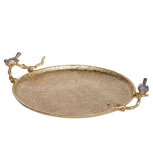 Vajilla de fiesta decorativa hecha a mano, bandejas de madera para servir, diseño elegante, bandeja decorativa para servir hecha a mano - Product Image 3