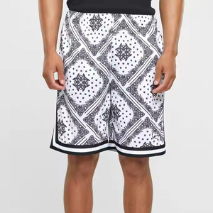 กางเกงกีฬาลำลองสตรีทแวร์แห้งเร็วของผู้ชายกางเกงตาข่ายระบายอากาศได้ดีปรับสายรัดเอวยางยืดได้ - Product Image 5