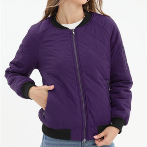 Chaqueta Bomber de Moda para Mujer 2025, Chaqueta Bomber Informal con Cremallera, Manga Larga, Cálida, Transpirable para Invierno, en Venta - Product Image 3