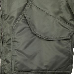 Blouson aviateur brodé personnalisé de haute qualité OEM pour hommes vêtements d'extérieur décontractés automne hiver grande taille manteau en toile réversible à capuche - Product Image 4