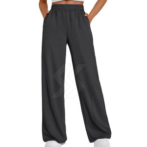 Dernier modèle OEM Service Pantalon de survêtement évasé pour femme Pantalon de survêtement évasé confortable et écologique pour femme - Product Image 4