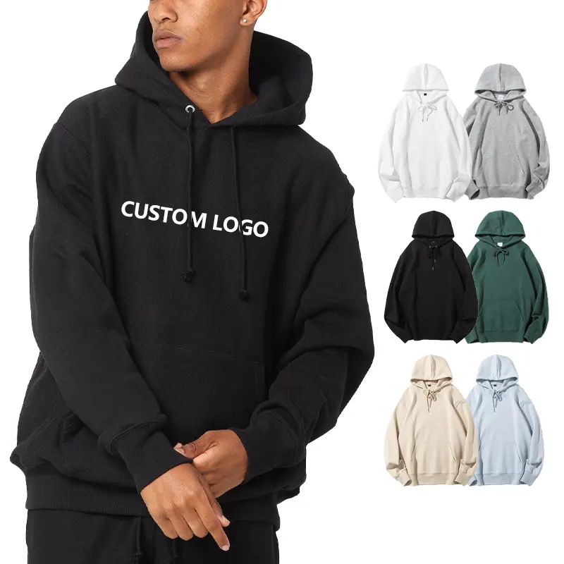 9 anos Fábrica padrão fit Pullover heavyweight Hoodies logotipo personalizado plus size camisolas hoodies de alta qualidade