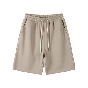 Custom Logo Men's Athletic Gym <b>Shorts</b> 100% Polyester Light <b>Joggers</b> for Running & Workout Solid Pattern Casual Style - Product Image 1