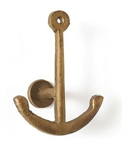 Crochet mural Design minimal antique en laiton Crochet mural polyvalent Matériau de haute qualité Finition antique en laiton - Product Image 2