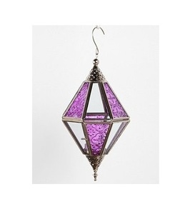 Elegante farol colgante de hierro de metal marroquí con acabado oxidado de alta calidad que agrega belleza atemporal a cualquier decoración - Product Image 1