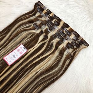 Extensions de cheveux naturels vierges lisses sans couture à clipser Offre Spéciale vendeurs de cheveux humains à cuticule alignée Vague naturelle - Product Image 3