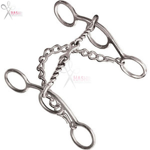 Bocado de Acero Inoxidable Profesional para Adiestramiento de Caballos, 5.5 Pulgadas, Alta Calidad, Reutilizable, con Boquilla Retorcida - Product Image 6