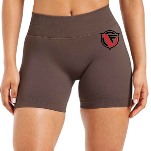 Women's High Elastic Scrunch Butt Gym Fitness Shorts New Breathable Quick Dry Seamless Yoga Shorts Mid Waist Cotton <b>Drawstring</b> - Product Image 1