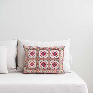 Bohemian Floral Printed Pillow - Turkish Vintage Design Woven <b>Cushion</b>,<b>Cover</b>+Insert - Product Image 5