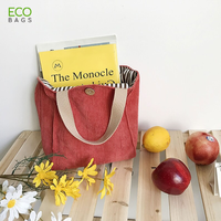 Sacs à déjeuner en velours côtelé personnalisables, couleur au choix, pour 4 personnes, fabriqués au Vietnam, en polyester durable, pour le bureau et les enfants - Prix usine ODM/OEM 2023, vente chaude