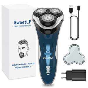Rasoir électrique pour homme avec tondeuse de précision, utilisation humide/sèche, étanche IPX7, rasoir facial avec indicateur de charge et fonction lavable - Product Image 2