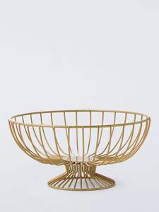 Panier à fruits en métal design, support décoratif moderne pour table à manger, comptoir de cuisine, élégant, durable, élégant - Product Image 3