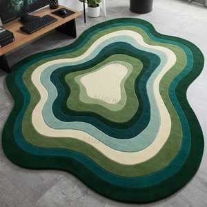 พรมทอมือขนสัตว์หลากสี นุ่ม สไตล์โมเดิร์น สำหรับห้องนอน ห้องเด็ก - Product Image 3