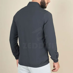 Chaqueta Deportiva de Poliéster Resistente para Hombre con Cuello Alto, Forro de Malla Transpirable, Logotipo Frontal, Bolsillos con Cremallera, Chaqueta de Invierno - Product Image 2