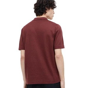 2025 Offre Spéciale Logo personnalisé de haute qualité tricoté pour les chemises imprimé couleur unie décontracté Golf hommes séchage rapide à manches courtes - Product Image 2