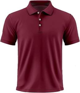 Polo personnalisé pour hommes polo décontracté coupe sèche brodé motif uni respirant jersey tissu cool vente avant - Product Image 3