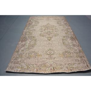 Turkish Vintage Rug 5.9x9.7 ft (179x297 cm), <b>Brown</b> <b>Wool</b> Rug - Product Image 1