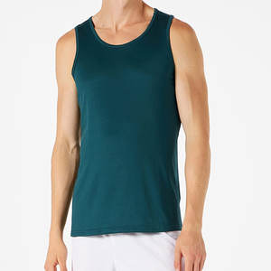 เสื้อกล้ามผู้ชายผ้าฝ้ายโพลีเอสเตอร์แห้งเร็วเสื้อกล้ามออกกำลังกาย - Product Image 4