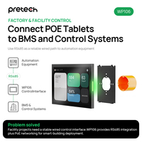 Panel Táctil Inteligente Android de 10 Pulgadas para Control de Habitaciones, Barra de Luz RGB Opcional, NFC, PoE, Ethernet, Pantalla