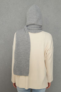 Women's Soft Textured Knitted Hooded <b>Scarf</b> Keeps Warm Stylish and Comfortable Stylish Look Autumn Winter ODM OEM Service - Product Image 4