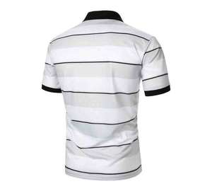 Camiseta de Manga Corta para Hombre, de Alta Calidad, Tejido de Punto Sólido, Mezcla de Algodón, Talla Grande, Transpirable, con Logotipo Personalizado - Product Image 6