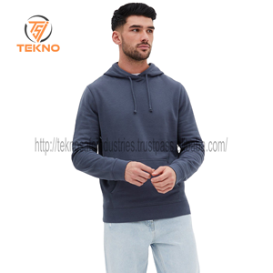 เสื้อฮู้ดผ้าคอตตอนสำหรับผู้ชายปรับแต่งได้เสื้อฮู้ดผ้าฟลีซแบบสวมหัวกันหนาวลายพื้น100% - Product Image 6