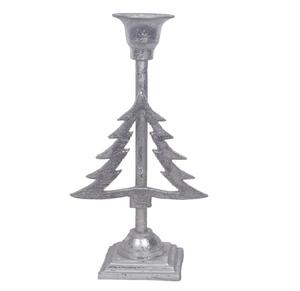 Bougeoir en aluminium plaqué argent et vert Design créatif support décoratif fait main pour bougeoir de Noël et de festival - Product Image 5